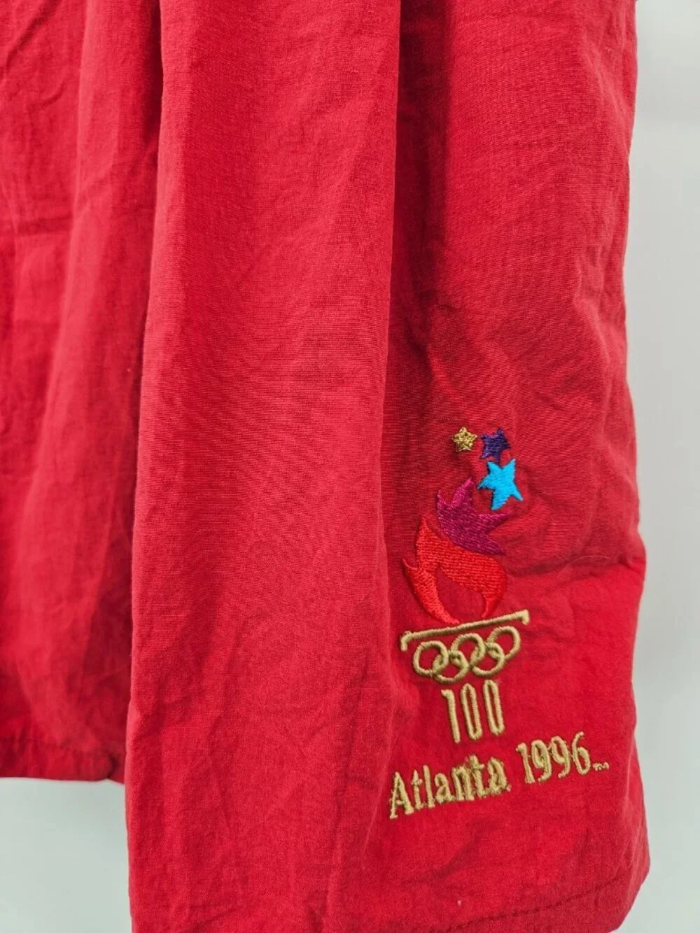 VTG Deadstock Big Dog Red Swim Trunks Mens M 1996 Atlanta Olympics